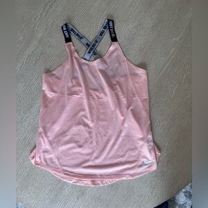 Nike women’s sheer pink racerback workout tank, medium